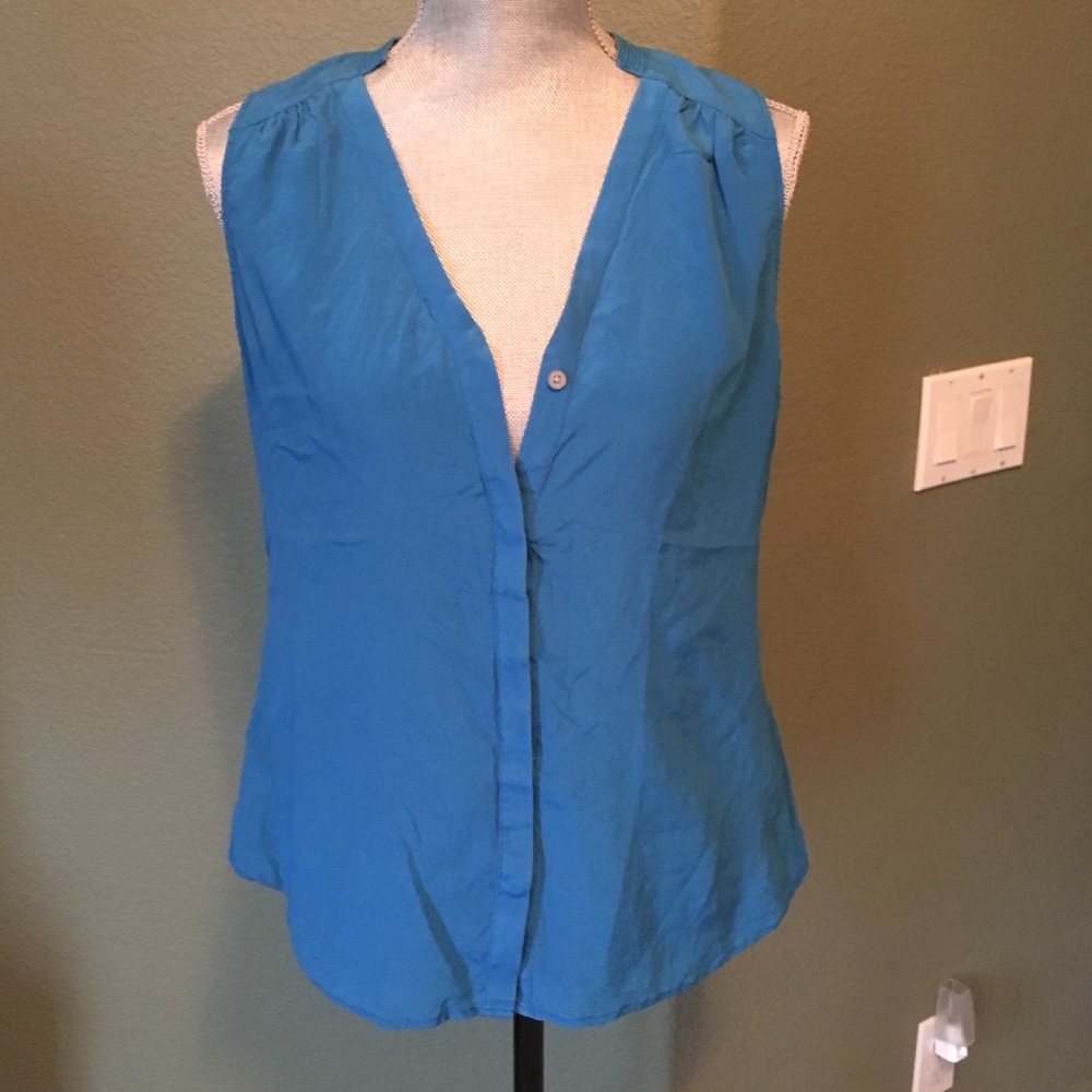BR Silk Sleeveless Top, Jewel Toned EUC!